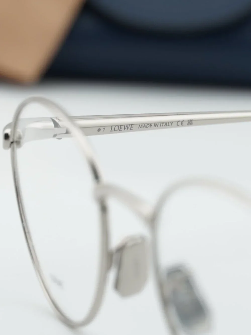 Loewe LW50087U 016 Square Eyeglasses - Shiny Palladium 49mm